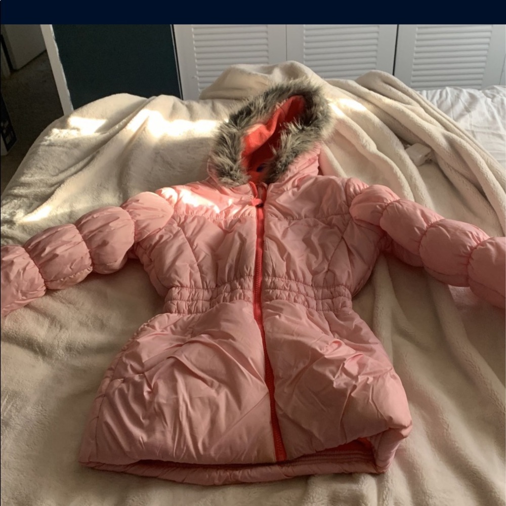 Pink winter coat